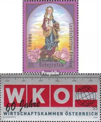 Produktbild von Briefmarken Österreich 2006 Mi 2601,2602 (kompl.Ausg.) gestempelt Schutzpatron