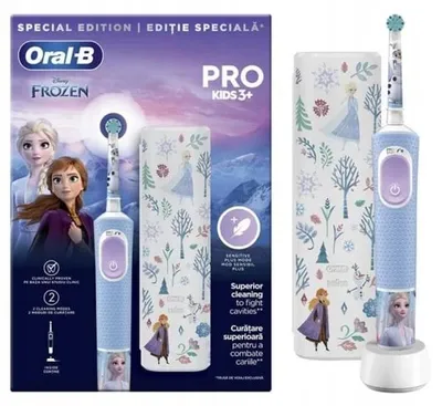 Produktbild von Oral-B Vitality Pro Kids Elektrische Zahnbürste Frozen 2 Modi + Etui Pro Kids