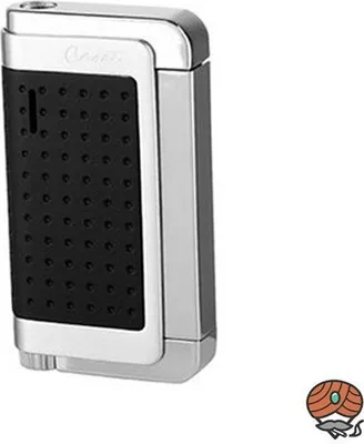 Produktbild von Caseti Feuerzeug Bardolino Jet, schwarz/chrom