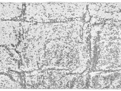 Produktbild von 24 Rollen Pailletten-Tischläufer, silber, 0,3 x 5 m