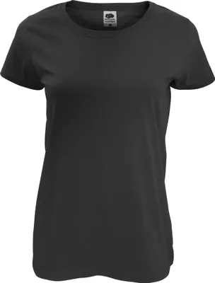 Produktbild von Fruit of the Loom - T-Shirt für Damen kurzärmlig RW4724 (XL) (Schwarz)