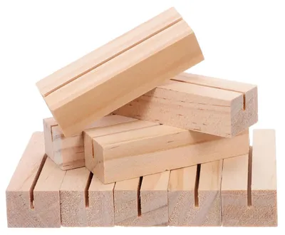 Immagine prodotto di 10 portacarte in legno – Porta numeri da tavolo vintage per matrimoni