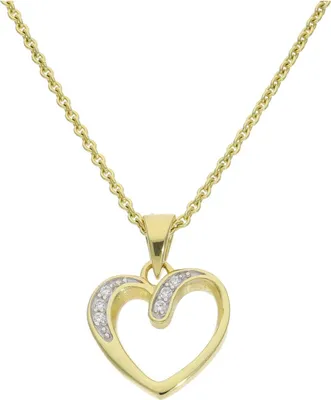 Produktbild von Herzanhänger Gold 333 mit Zirkonia JL14-02-0451 JuwelmaLux