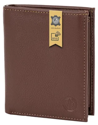 LINDENMANN Herren Leder Portemonnaie braun