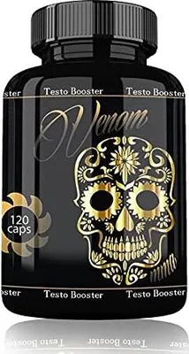 Produktbild von Venom Testobooster 120 Kapseln Muskelaufbau Testosteron mit Tribulus Terrestris und Creatin Matrix