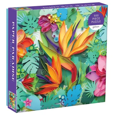 Produktbild von GALISON Quadratisches Puzzle Papierparadies 500 Teile