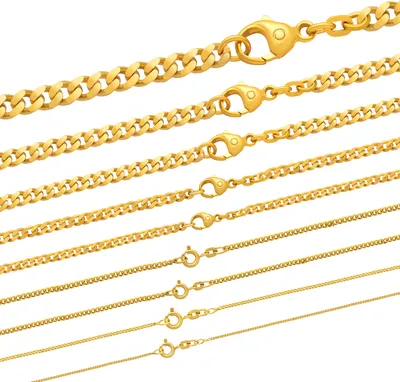 Produktbild von Goldkette Panzerkette Länge 60cm - Breite 5,0mm - 750-18 Karat Gold