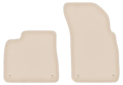 Produktbild von DURBAN Beige Velours-Fußmatten vorne für Audi Q7 II 7-Sitzer (2017-)