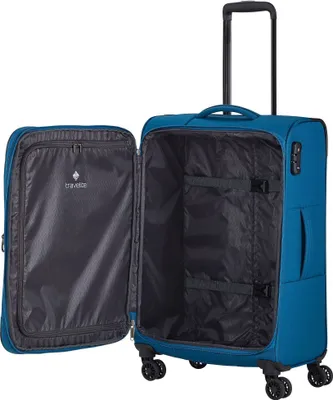 Obrázek produktu pro Travelite Textilní cestovní kufr Chios Petrol EXP M 60/66 l