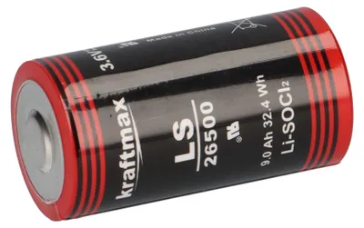 Image de 40x pile Kraftmax Lithium 3,6V LS26500 C cellule 26500