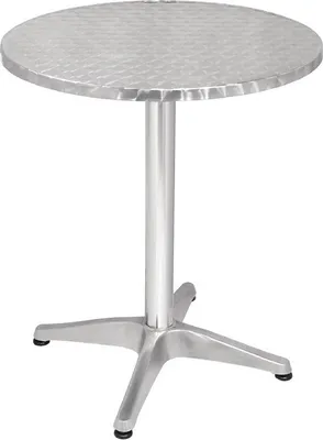 Obrázek produktu pro Kulatý bistro stolek Bolero z nerezové oceli, 1 noha, 60 cm