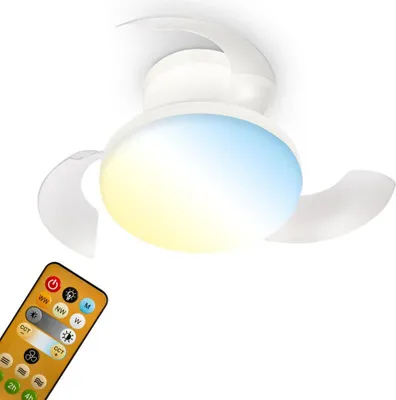 Obrázek produktu pro Stropní ventilátor s osvětlením Dálkové ovládání Ventilátor se světlem Stmívatelné CCT
