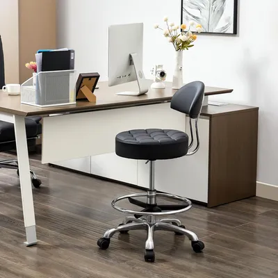 Produktbild von Ergonomischer Arbeitsstuhl mit Verstellbarer Höhe
