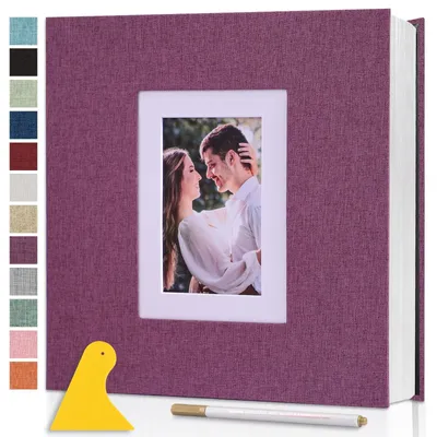 Immagine prodotto di Elzusha - Album fotografico autoadesivo grande, 13x32 cm, con 60 pagine
