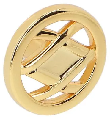 Produktbild von Knopf für Möbel aus Zinklegierung, Durchmesser 36 mm x 23 mm, vergoldet