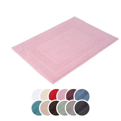 Produktbild von liebling Badvorleger 100% Bio Baumwolle, Serie Organic, 1200 gr. / m², 60 x 100 cm, 60 Grad, GOTS-, schnelltrocknend, altrosa