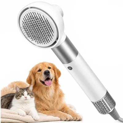 Produktbild von Tierhaartrockner für Hunde und Katzen, Hundeföhn mit Warmluft, 23 m/s, 110000 U/min, intelligente Temperaturregelung, 390 g, handlich