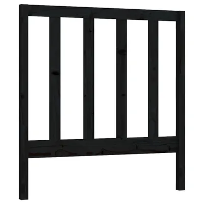 Obrázok produktu pre vidaXL Čelo postele čierne 96x4x100 cm Masívne borovicové drevo