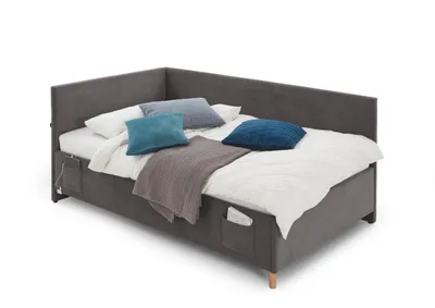 Produktbild von Kofferbett Cool | Mit Rückenlehne | 140 x 200 cm | Anthrazit Design