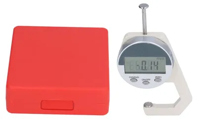 Produktbild von Mini-Dickenmessgerät mit LED-Anzeige, tragbar, 0 bis 25,4 mm, multifunktionales digitales Dickenmessgerät für Leder, Stoff und Papier