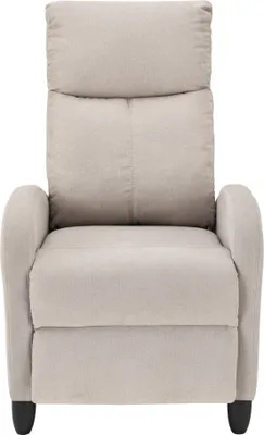 Produktbild von Polstersessel Bregenz Relaxsessel Relaxliege 102x60x92 cm Liegesessel Fernsehsessel Sessel mit verstellbarer Rückenlehne TV Sessel aus Textil Braun [en.casa]