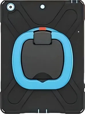 Image de Housse blindée avec support pivotant pour iPad 7/8/9 10,2 pouces Noir