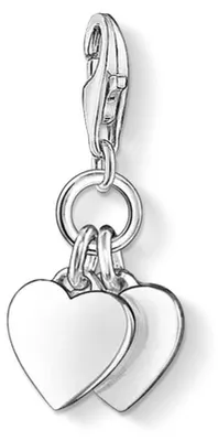 Produktbild von Thomas Sabo 0836-001-12 Charm-Anhänger Damen Doppelherz Sterling-Silber