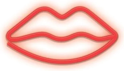 Produktbild von Forever Light Neon LED-Leuchte Lippen rot – FLNE08