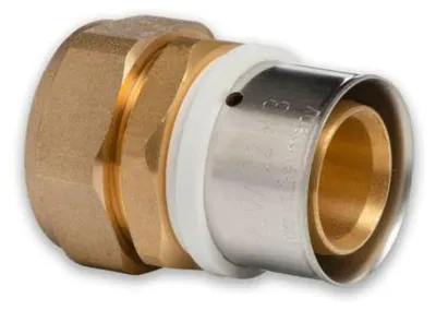 Produktbild von Selfio-Press Aluverbund Pressfitting Übergang Kupferrohr 32 x 3 - 28 mm (zum Schrauben) TH + U Kontur DVGW