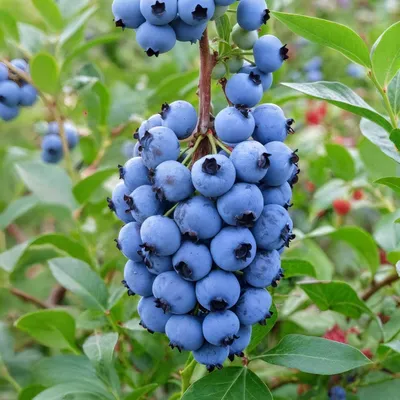 Image de Myrtille Duke (Vaccinium corymbosum) - 2 plants - Résistante au froid et vivace - Vraies plantes provenant des Pays-Bas - Pas de graines, pas de bulbes, pas de produit artificiel