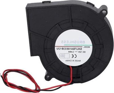 Image de Ventilateur compact et silencieux 12 V, 2,4 A, à double turbine sphérique