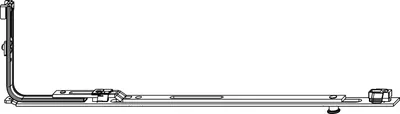 Produktbild von Maco Mittelverschluss mit Sicherheitszapfen für Fenster FF 1051-1300mm Fensterbeschlag, Gr. 528, Stahl verzinkt silberfärbig