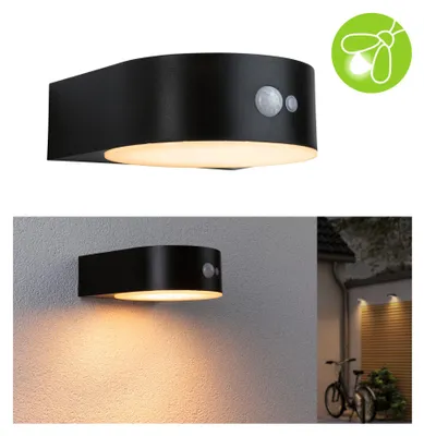 Zdjęcie produktu dla Paulmann Solar LED zewnętrzna lampa ścienna Eileen przyjazna dla owadów