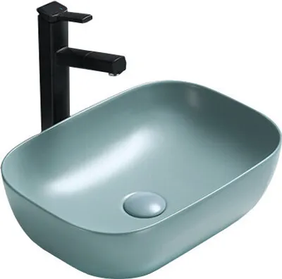 Produktbild von Mexen Rita Aufsatzwaschbecken 45 x 32 cm, Helles mattes Grün - 21084548