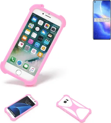 Produktbild von K-S-Trade Handy Hülle kompatibel mit Oppo Find X3 Neo Schutz Hülle Bumper Silikon Schutz Hülle Cover Case Silikoncase Silikonbumper TPU Softcase
