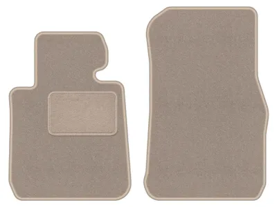 Image de Tapis avant en moquette pour BMW 2 F22 2014-2022 (coupé) – 2 pièces, beiges, sur mesure – Wielganizator LUX