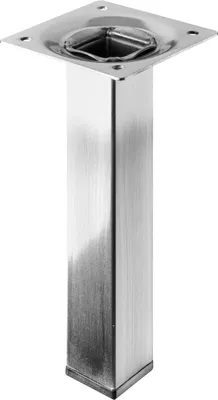 Produktbild von Hettich Möbelfuß / Tischbein Edelstahl-Optik 25 x 25 x 150 mm