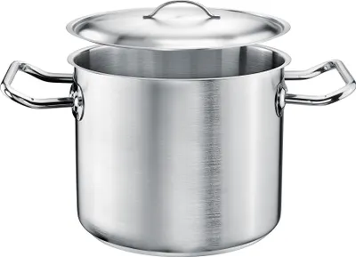 Produktbild von TOMGAST Hoher Topf 16 cm PRO mit Deckel – Hochwertiger Kochtopf für Suppen, Eintöpfe und Saucen
