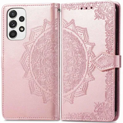 Imagen del producto de Funda libro Mandala para Samsung Galaxy A53 - Oro rosado
