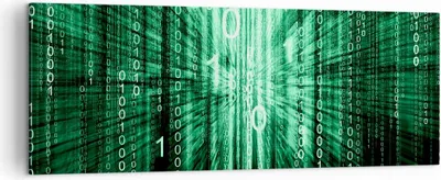 Produktbild von Bild auf Leinwand - Leinwandbild - Abstrakt zusammenfassungszahlen - 140x50cm - Wand Bild - Wanddeko - Leinwanddruck - Bilder - Kunstdruck - Leinwand bilder - Wandkunst - AB140x50-2290