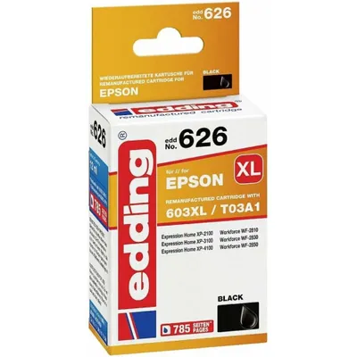 Immagine prodotto di edding 18-626 edding EDD-626  schwarz Druckerpatrone kompatibel zu EPSON 603XL Bk
