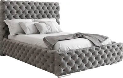Obrázek produktu pro Furmeb24 HONNY 160 x 200 cm - ÄalounÄn postel s kontejnerem a devÄnm rmem - Manelsk postel s vy­m Äelem - Vysoce kvalitn­ ltka Magic Velvet