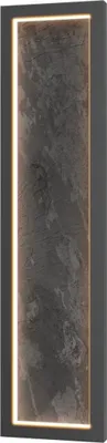 Produktbild von Wandleuchte LED Metall H: 60,7 cm Schwarz eckig warmweißes Licht 3000 K 800 lm Modern Wandlampe