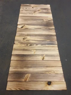 Produktbild von 20 Stück neue geflammte Holzbretter aus Nadelholz