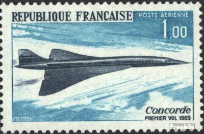 Produktbild von Briefmarken Frankreich 1969 Mi 1655 (kompl.Ausg.) postfrisch Concorde