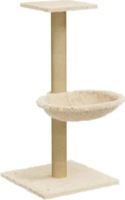 Produktbild von vidaXL Kratzbaum mit Sisal-Kratzsäule Creme 74 cm