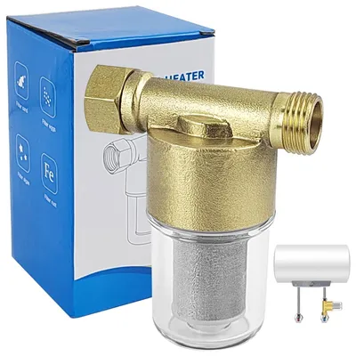 Productafbeelding van Waterfilter 1/2 inch, waterfilter voor leidingen met een explosieveilig omhulsel van koper