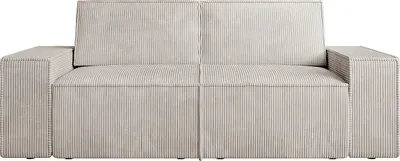 Produktbild von 2-Sitzer-Sofa aus beigem Kord - AMELIA