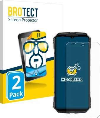 Produktbild von 2x Für Doogee S118 Pro Schutzfolie BROTECT Displayschutz Display Schutz Folie Klar Transparent