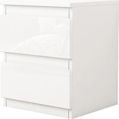 Produktbild von Nachtschrank Kenji, Hochglanz, grifflos, 33 cm breit, 41 cm hoch, 32 cm tief